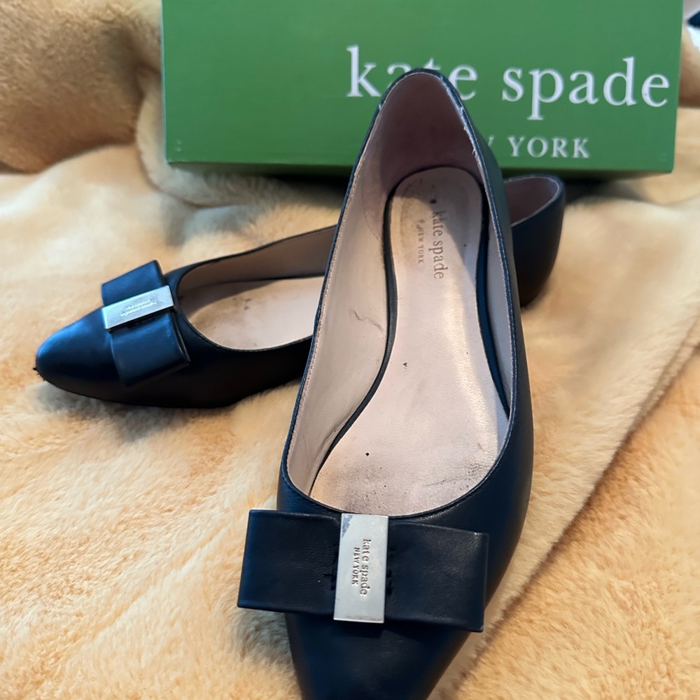 Kate Spade BLACK Bow Loafers